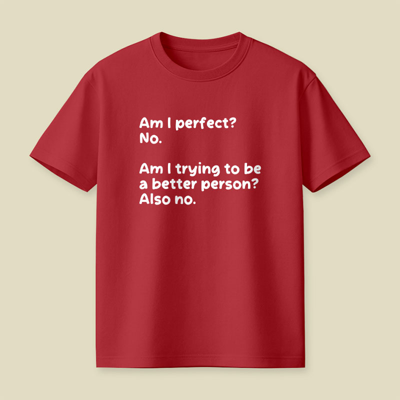 Am I Perfect No Playful T-Shirt