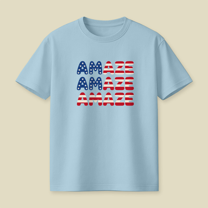 American Flag Space Rescue Playful T-Shirt