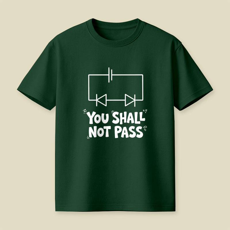 Funny Physics You Shall Not Pass Playful T-Shirt