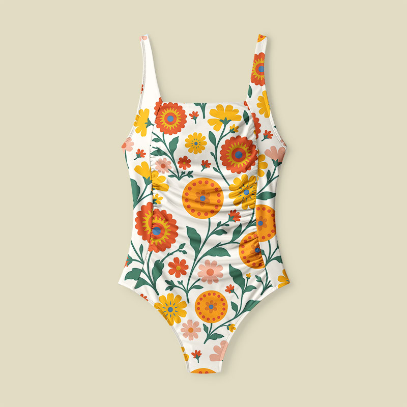 Sunflower Tummy Control One Piece Swimsuit