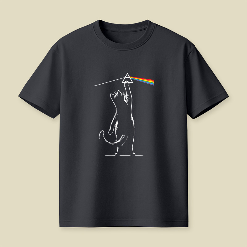 Prism Cat Dark Side Playful T-Shirt