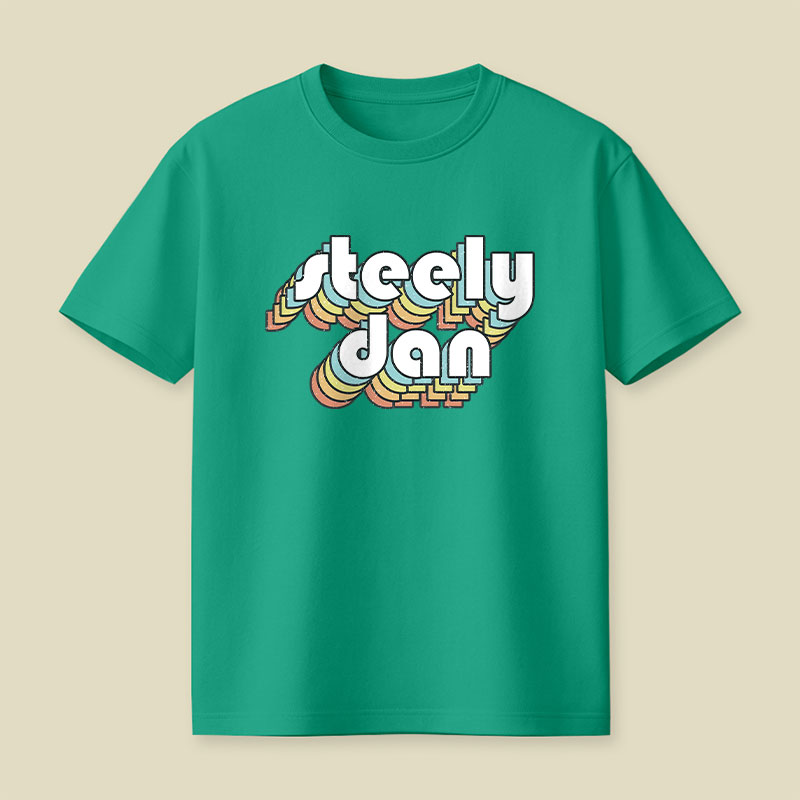 Steely Dan Retro Faded-Style Playful T-Shirt