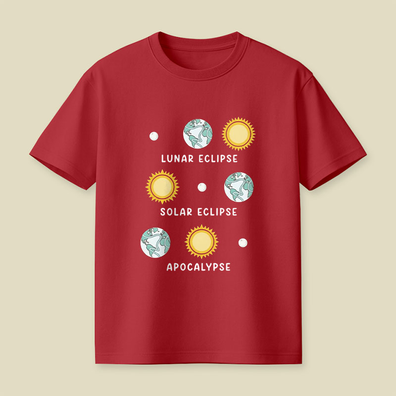 Lunar Eclipse Solar Eclipse Apocalypse Playful T-Shirt
