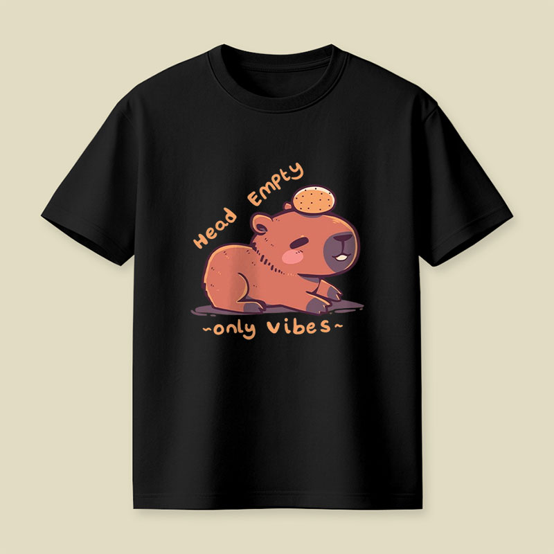 Head Empty Capybara Playful T-Shirt