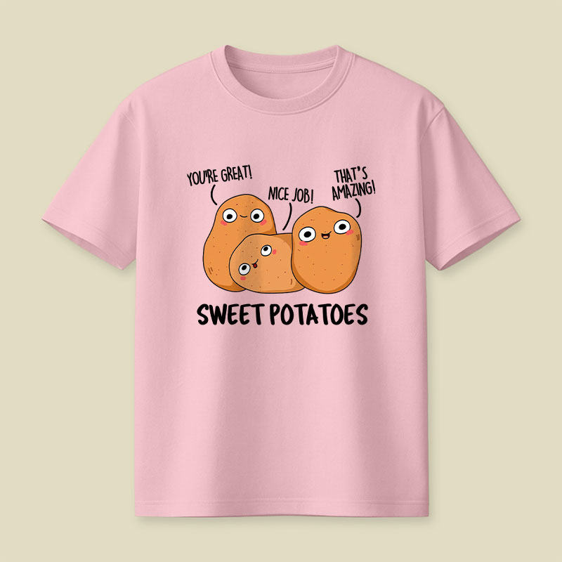 Sweet Potatoes Funny Vegetable Puns Playful T-Shirt