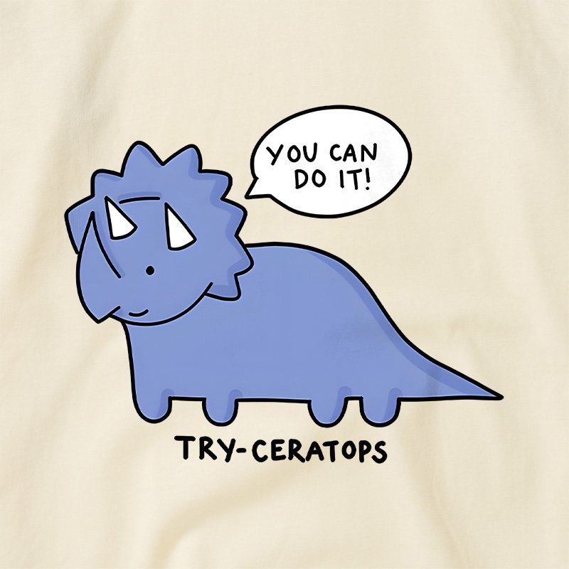 Try-ceratops Raglan T-shirt
