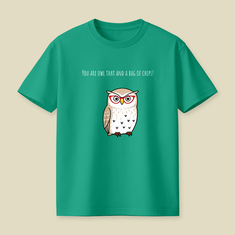 You Are Owl That And A Bag Of Chips Owl Playful T-Shirt