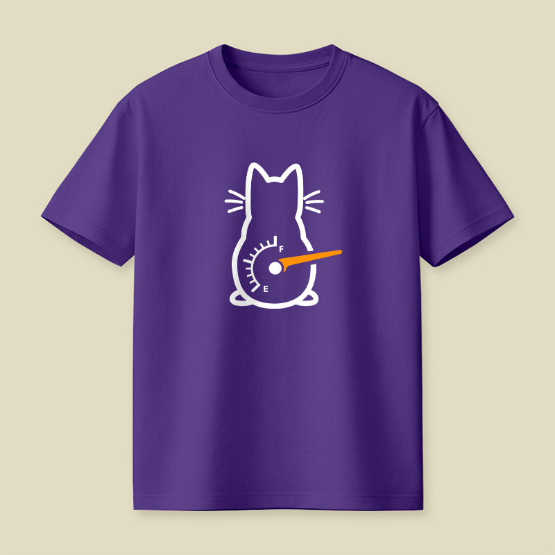 Cat Gauge Minimalist Playful T-Shirt