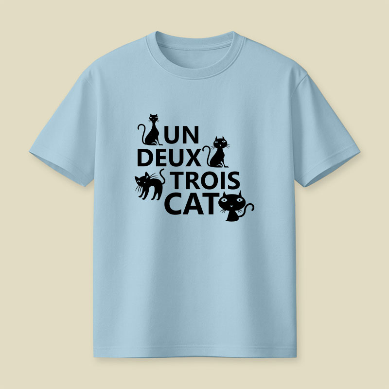 Un Deux Trois Cat Playful T-Shirt