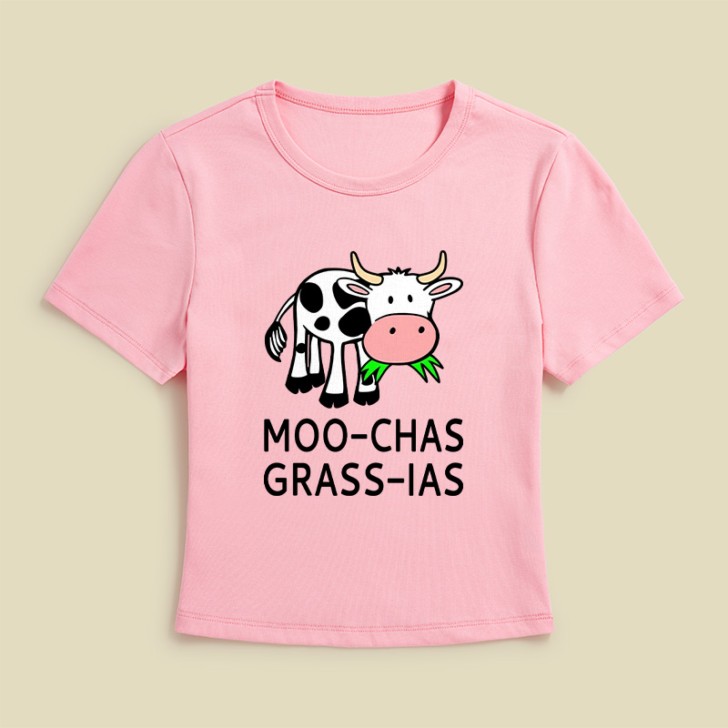 Moo-chas Grass-ias Geek Baby Tee