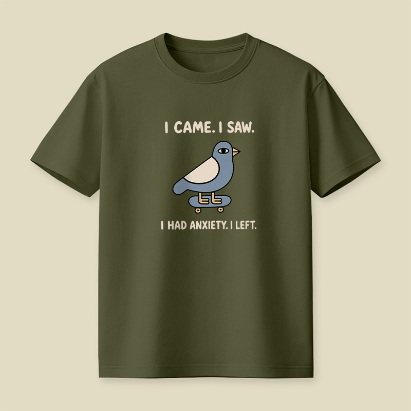 Funny Meme Bird Just Needs A Break Playful T-Shirt