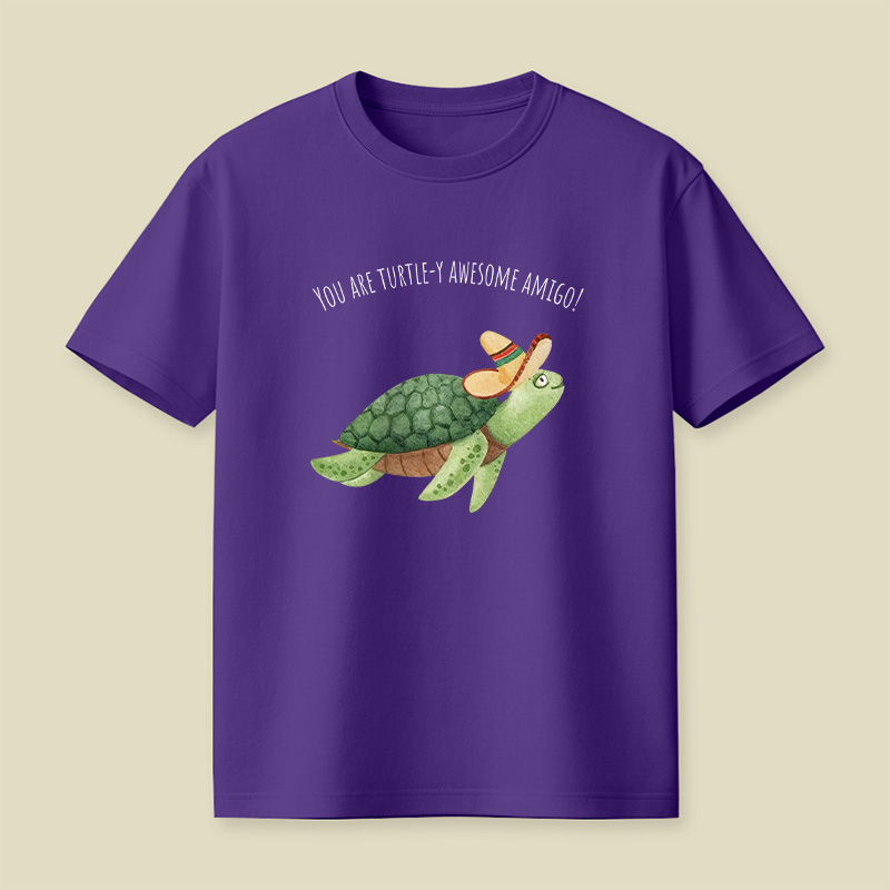 Turtley Awesome Amigo Animal Pun Playful T-Shirt
