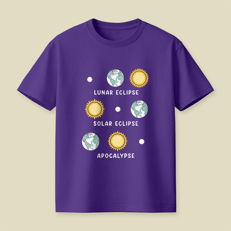 Lunar Eclipse Solar Eclipse Apocalypse Playful T-Shirt
