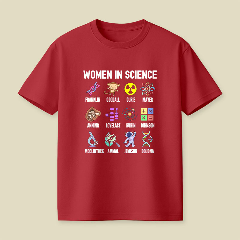 Women In Science Girls Empowerment Playful T-Shirt
