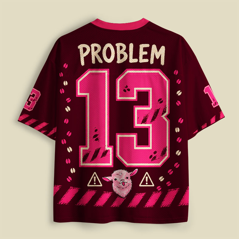 I Identify As A Problem Goat Playful Mesh Jersey