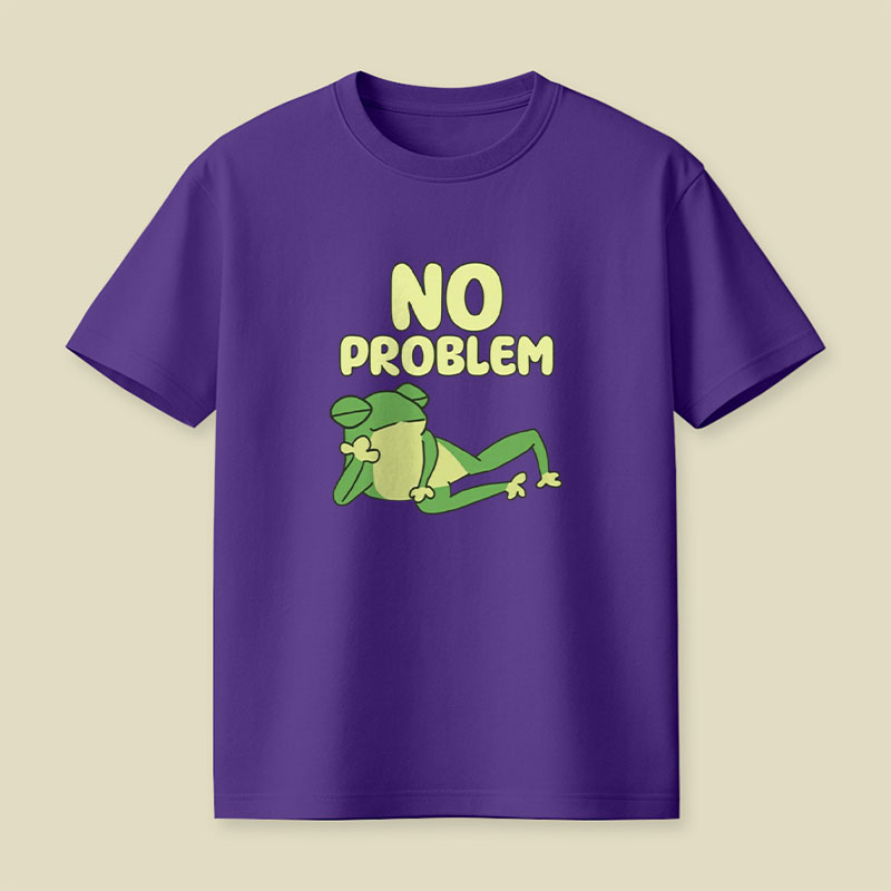 No Problem Frog Playful T-Shirt