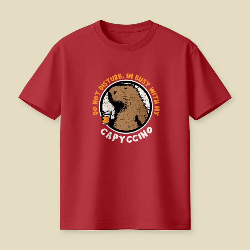 Capybara Capyccino Vibes Playful T-Shirt