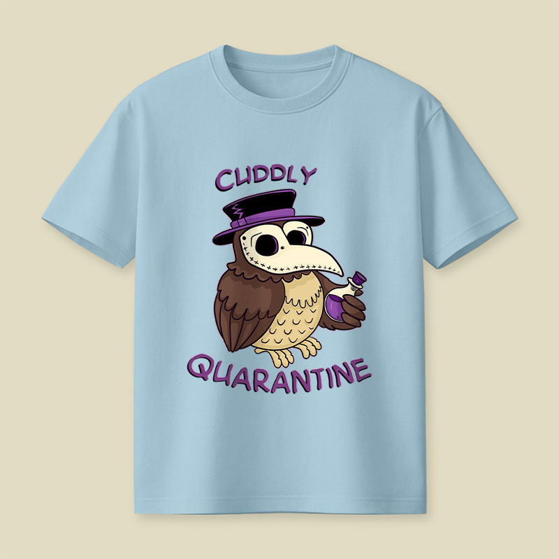 Creepy Cute Death Mask Owl Playful T-Shirt