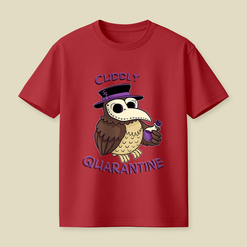 Creepy Cute Death Mask Owl Playful T-Shirt
