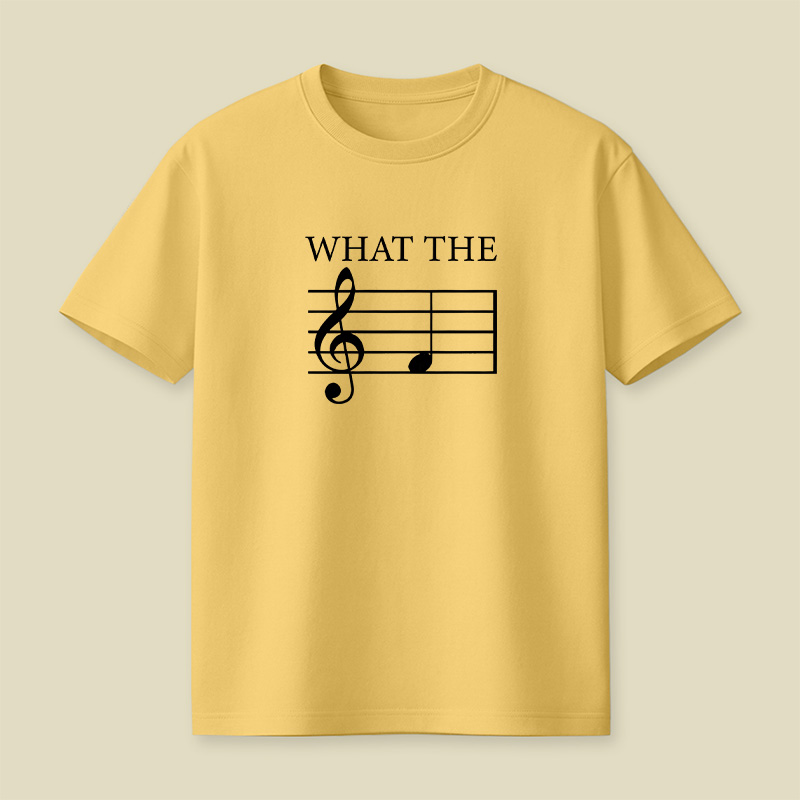 What The F Note Music Playful T-Shirt