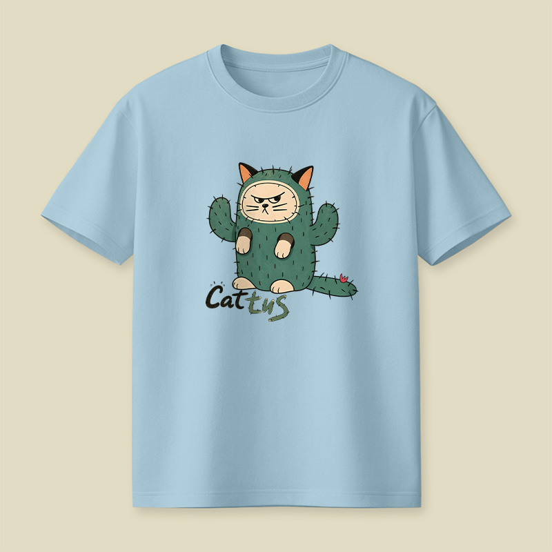 Cattus Cactus Cat Playful T-Shirt