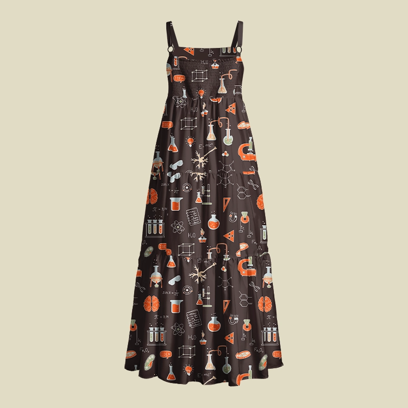 Science Lab STEM Playful Maxi Dress