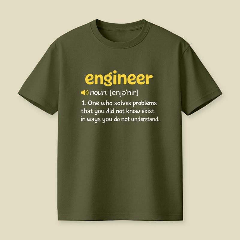 Funny Engineer Definition Playful T-Shirt