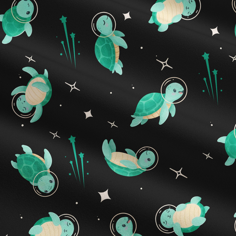 Space Turtles Playful Maxi Dress