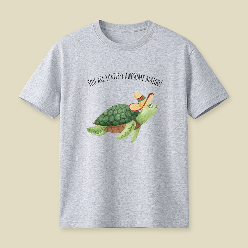 Turtley Awesome Amigo Animal Pun Playful T-Shirt