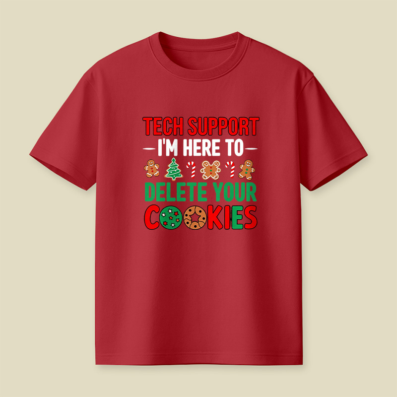 Tech Support Cookie Pun Playful T-Shirt