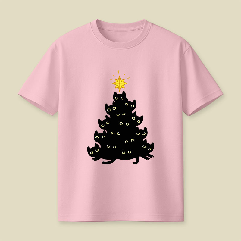 Meowy Christmas Playful T-Shirt