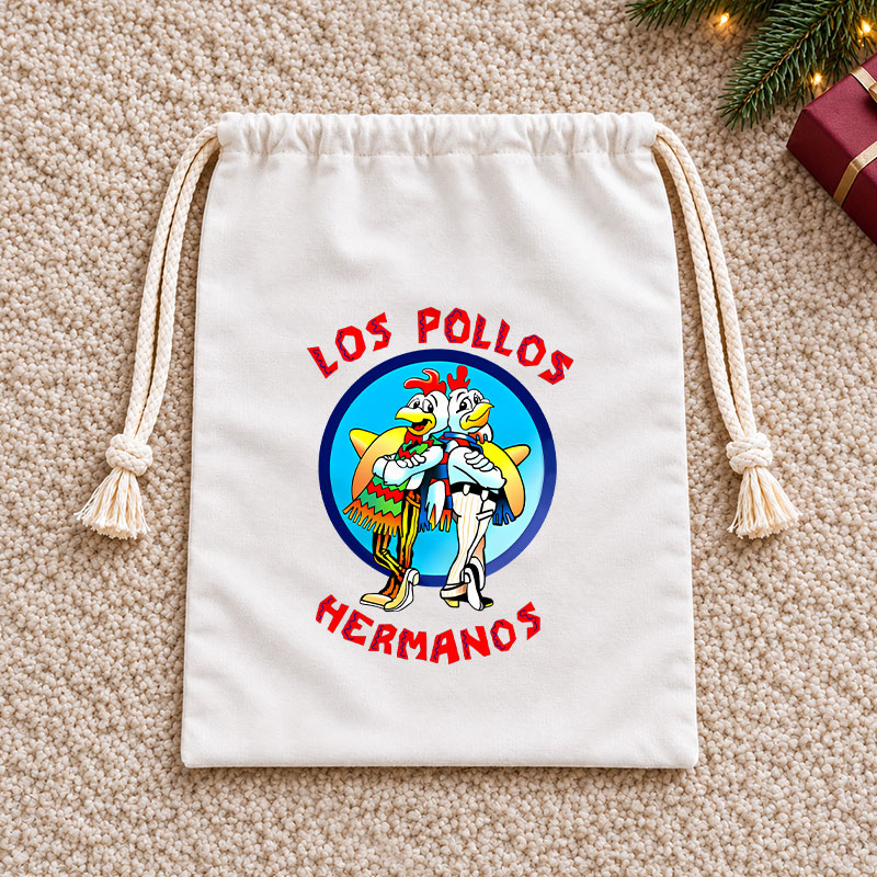 Los Pollos Hermanos Christmas Drawstring Gift Bag