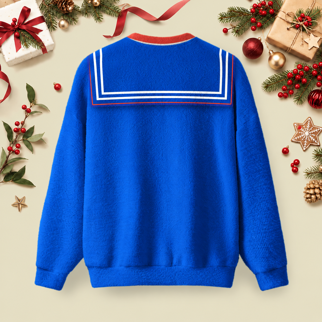 Steve Harrington‘s Ugly Christmas Fluffy Sweatershirt
