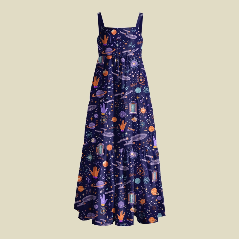 Starship Galaxy Playful Maxi Dress