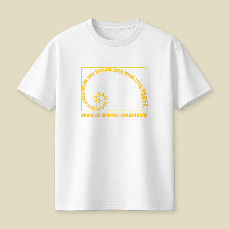 Fibonacci Numbers Golden Ratio Playful T-Shirt