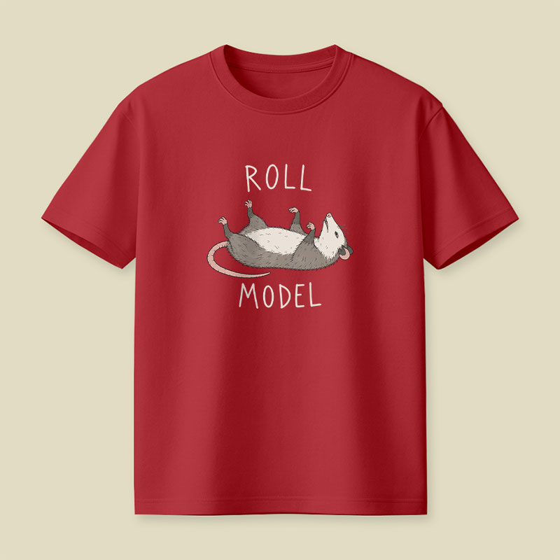 Roll Model Funny Pun Playful T-Shirt
