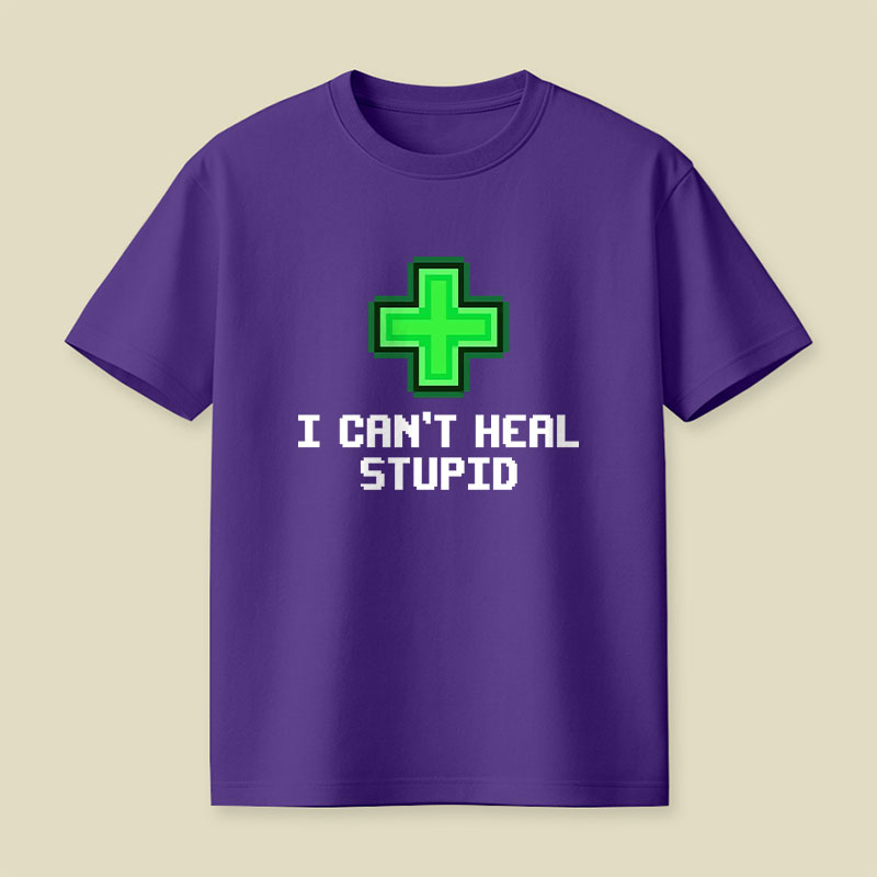 Green Pixel Health Cross Playful T-Shirt