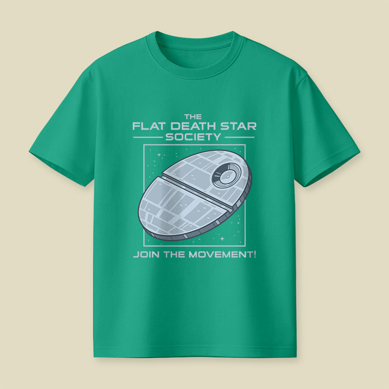 The Flat Death Star Society Playful T-Shirt