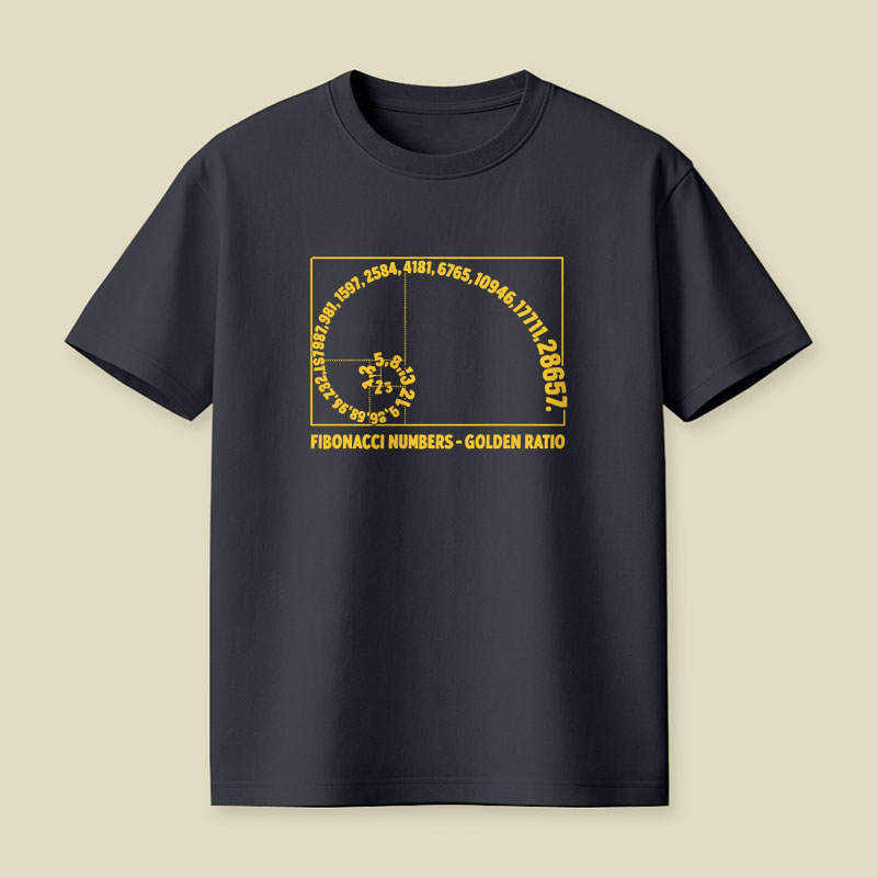 Fibonacci Numbers Golden Ratio Playful T-Shirt