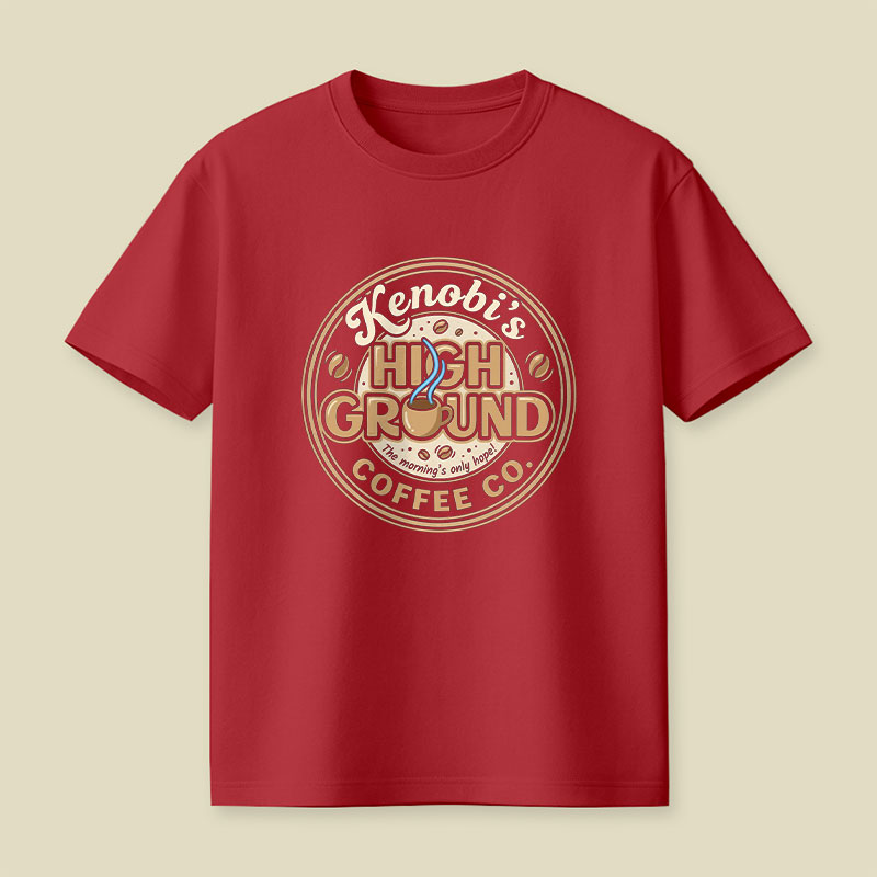 Kenobi's High Ground Coffee Co Playful T-Shirt