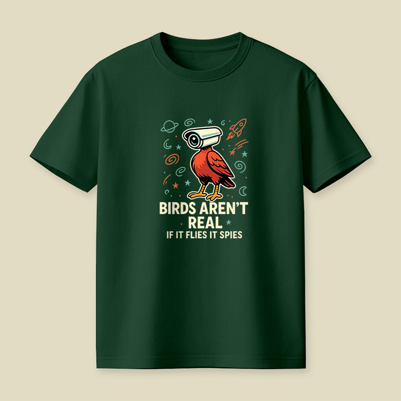 Birds Are Not Real Conspiracy Playful T-Shirt