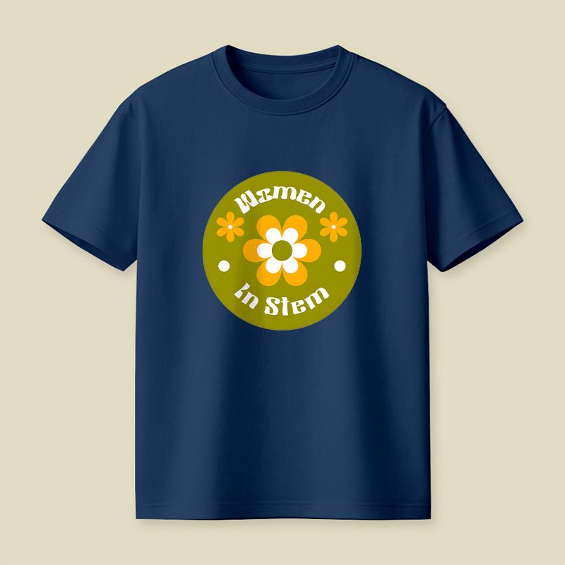 Women In Stem Groovy Playful T-Shirt