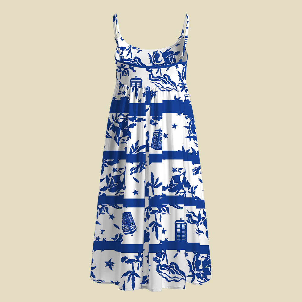 Blue Willow Tardis Doctor Who Camisole Midi Dress
