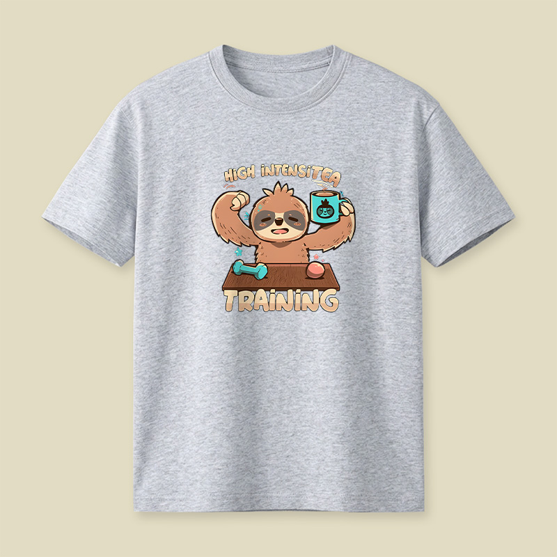 High Intensitea Training Sloth Playful T-Shirt