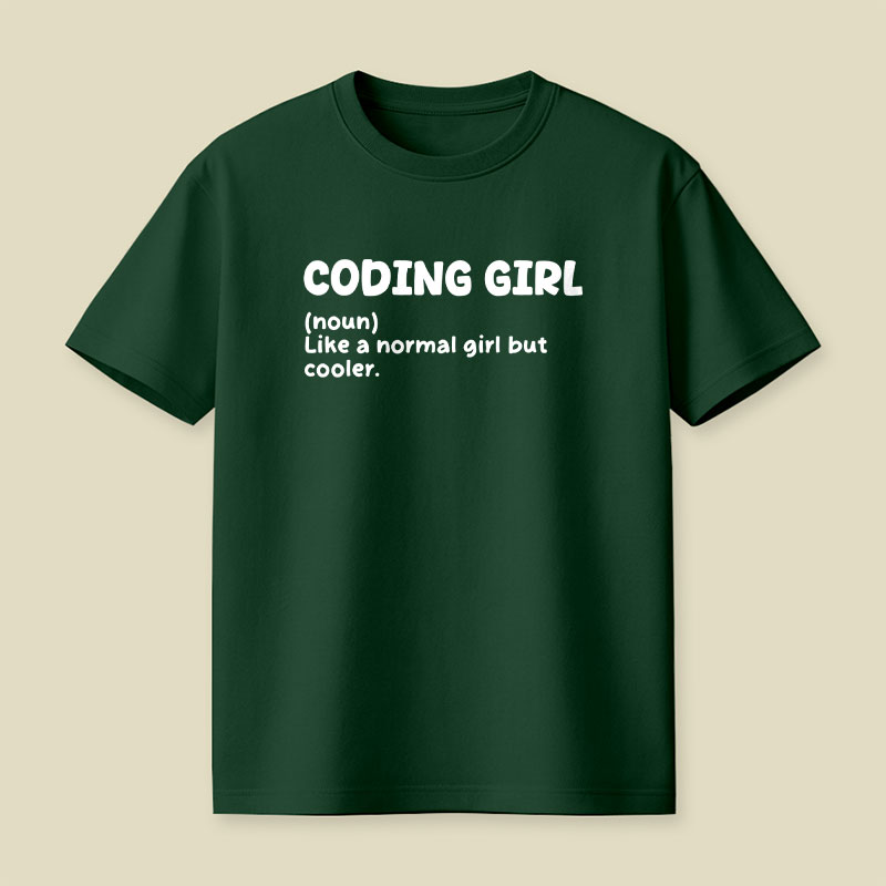 Coding Girl Playful T-Shirt