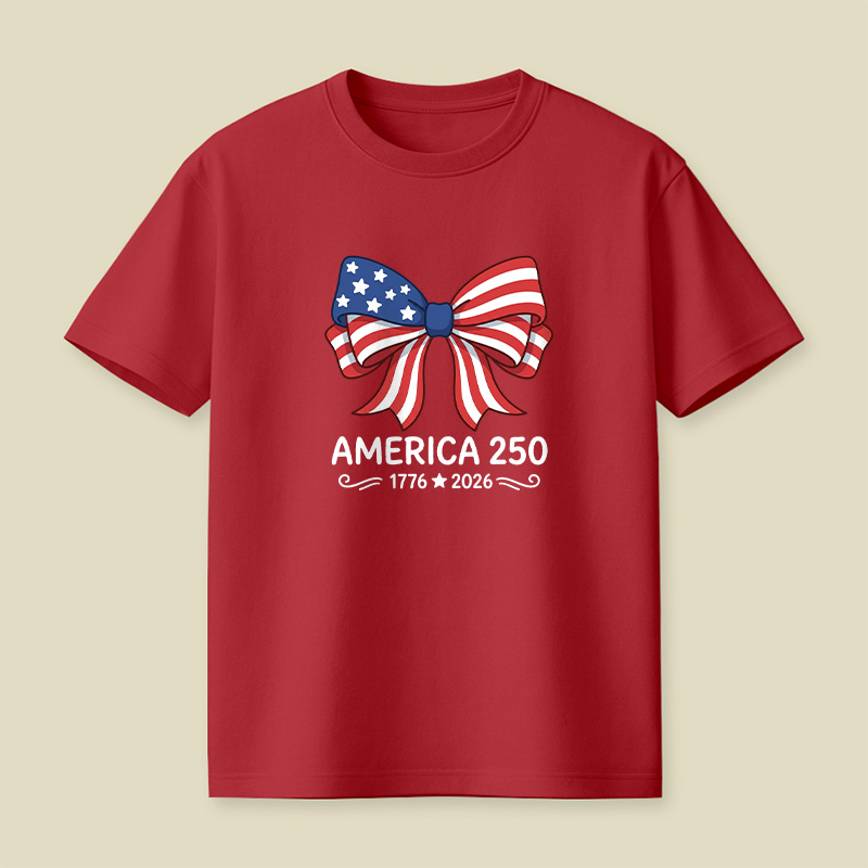 America 250 Patriotic Bow Playful T-Shirt