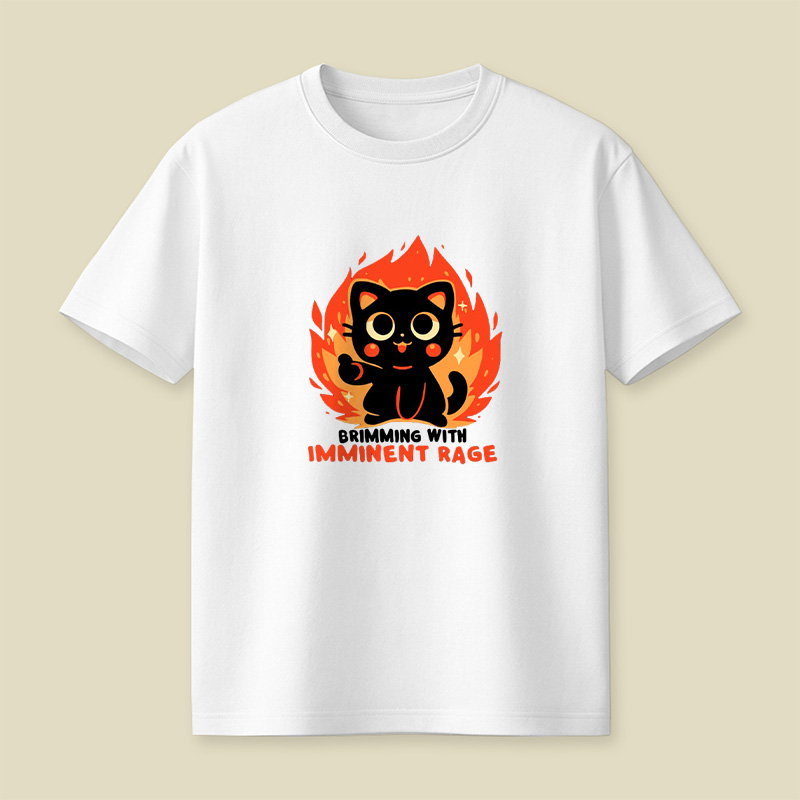 Brimming With Imminent Rage Cat Playful T-Shirt