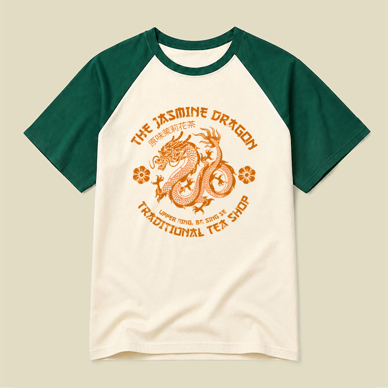 Jasmine Dragon Tea Raglan T-shirt