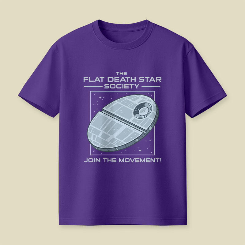The Flat Death Star Society Playful T-Shirt