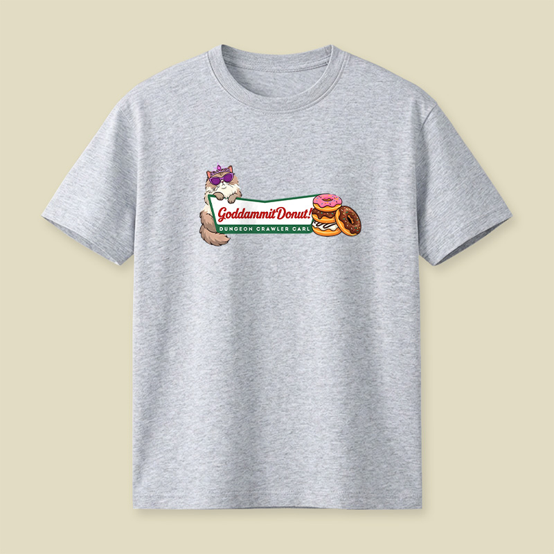 Cat Donut Chaos Playful T-Shirt